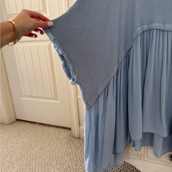 Blue Babydoll Knit Top - Picture 2 of 4